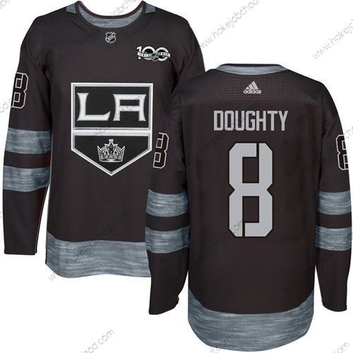 Adidas Muž Los Angeles Kings #8 Drew Doughty Černá 1917-2017 100th Výročí Sešitý NHL Dres