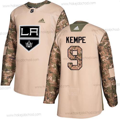 Adidas Muž Los Angeles Kings #9 Adrian Kempe Camo Autentické 2017 Veterans Day Sešitý NHL Dres