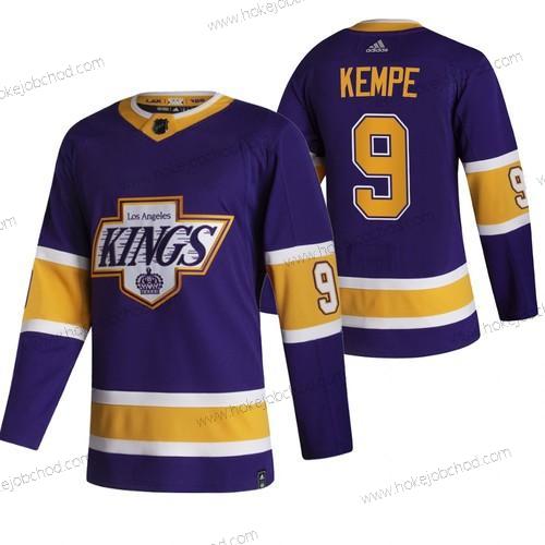 Adidas Muž Los Angeles Kings #9 Adrian Kempe Černá 2020-21 Obrácený Retro Náhradní NHL Dres