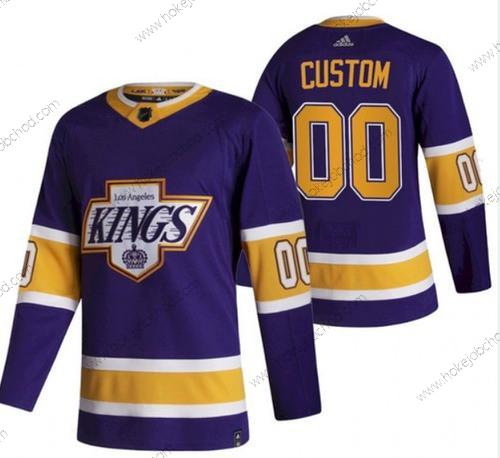 Adidas Muž Los Angeles Kings Přizpůsobené Nachový Hokejový NHL Sešitý Dres