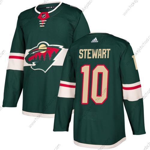 Adidas Muž Minnesota Wild #10 Chris Stewart Zelená Domácí Autentické Sešitý NHL Dres