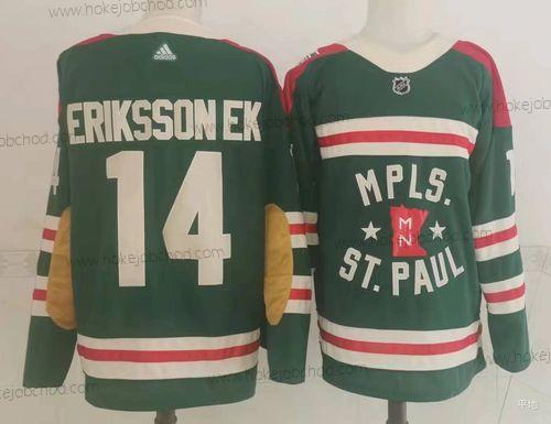 Adidas Muž Minnesota Wild 14 Erikssonek Zelená Klasický Edition 2022 NHL Dres