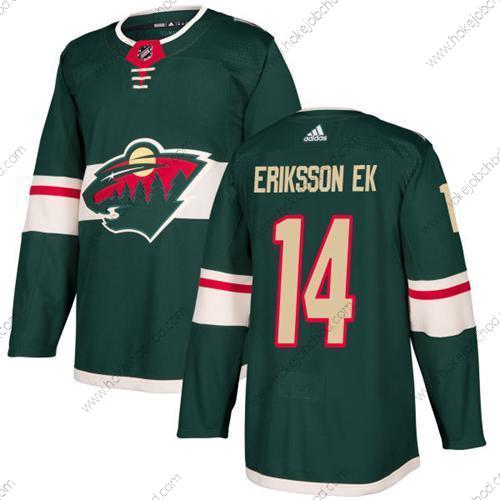 Adidas Muž Minnesota Wild #14 Joel Eriksson Ek Zelená Domácí Autentické Sešitý NHL Dres