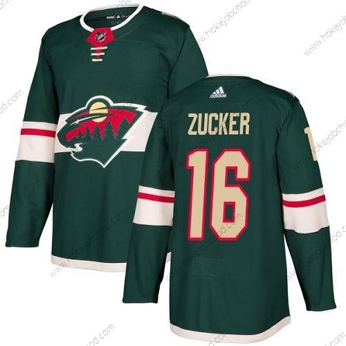 Adidas Muž Minnesota Wild #16 Jason Zucker Zelená Domácí Autentické Sešitý NHL Dres