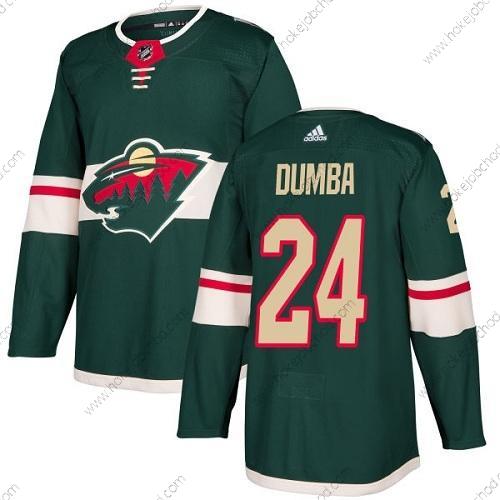 Adidas Muž Minnesota Wild #24 Matt Dumba Zelená Domácí Autentické Sešitý NHL Dres