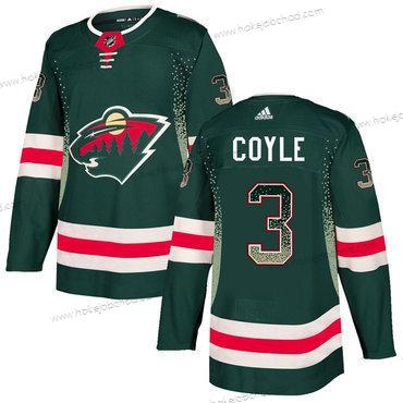 Adidas Muž Minnesota Wild #3 Charlie Coyle Zelená Dres