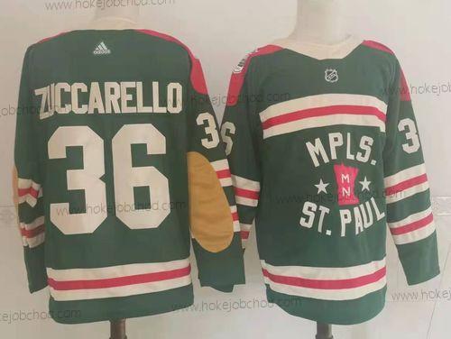 Adidas Muž Minnesota Wild 36 Zuccarello Zelená Klasický Edition 2022 NHL Dres