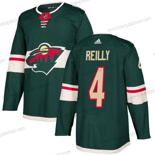 Adidas Muž Minnesota Wild #4 Mike Reilly Zelená Domácí Autentické Sešitý NHL Dres