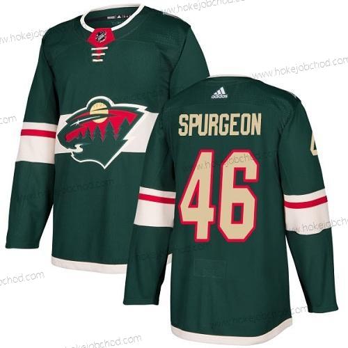 Adidas Muž Minnesota Wild #46 Jared Spurgeon Zelená Domácí Autentické Sešitý NHL Dres