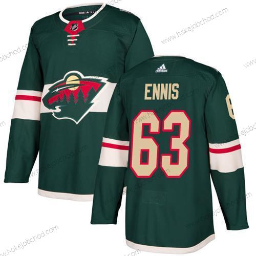 Adidas Muž Minnesota Wild #63 Tyler Ennis Zelená Domácí Autentické Sešitý NHL Dres