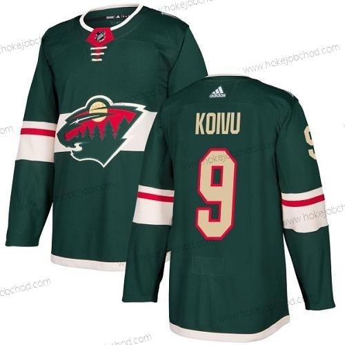 Adidas Muž Minnesota Wild #9 Mikko Koivu Zelená Domácí Autentické Sešitý NHL Dres