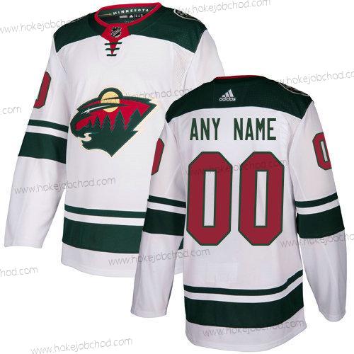 Adidas Muž Minnesota Wild Přizpůsobené NHL Autentické Bílý Dres