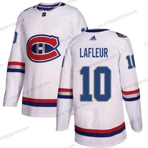 Adidas Muž Montreal Canadiens #10 Guy Lafleur Bílý Autentické 1917-2017 100th Klasický Sešitý NHL Dres