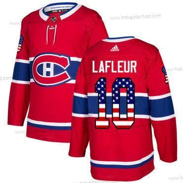 Adidas Muž Montreal Canadiens #10 Guy Lafleur Červené Domácí Autentické USA Flag Sešitý NHL Dres