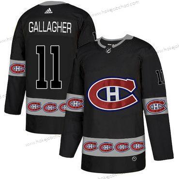 Adidas Muž Montreal Canadiens #11 Brendan Gallagher Černá Tým Logos Dres