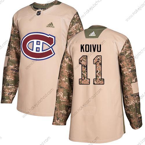 Adidas Muž Montreal Canadiens #11 Saku Koivu Camo Autentické 2017 Veterans Day Sešitý NHL Dres