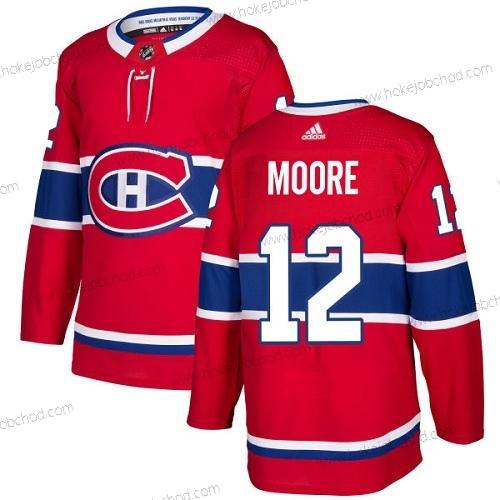 Adidas Muž Montreal Canadiens #12 Dickie Moore Červené Domácí Autentické Sešitý NHL Dres