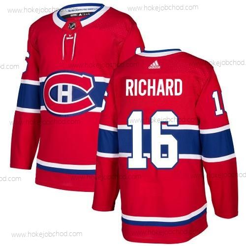 Adidas Muž Montreal Canadiens #16 Henri Richard Červené Domácí Autentické Sešitý NHL Dres