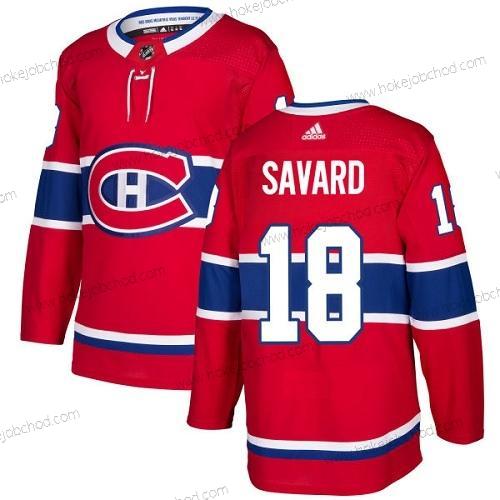 Adidas Muž Montreal Canadiens #18 Serge Savard Červené Domácí Autentické Sešitý NHL Dres