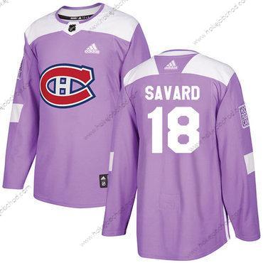 Adidas Muž Montreal Canadiens #18 Serge Savard Nachový Autentické Bojuje proti rakovině Sešitý NHL Dres