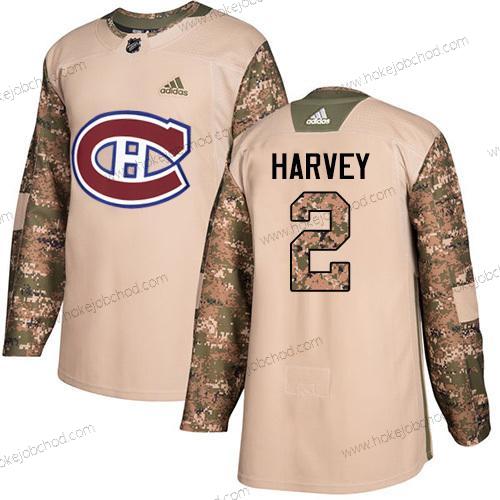 Adidas Muž Montreal Canadiens #2 Doug Harvey Camo Autentické 2017 Veterans Day Sešitý NHL Dres