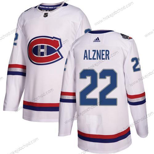 Adidas Muž Montreal Canadiens #22 Karl Alzner Bílý Autentické 1917-2017 100th Klasický Sešitý NHL Dres