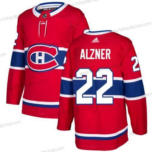 Adidas Muž Montreal Canadiens #22 Karl Alzner Červené Domácí Autentické Sešitý NHL Dres