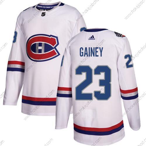 Adidas Muž Montreal Canadiens #23 Bob Gainey Bílý Autentické 1917-2017 100th Klasický Sešitý NHL Dres