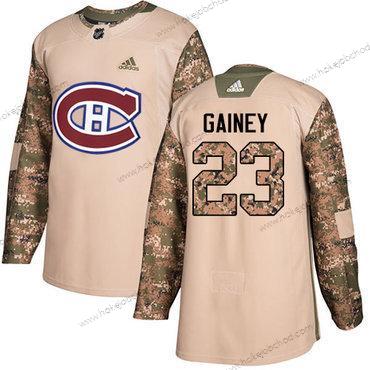 Adidas Muž Montreal Canadiens #23 Bob Gainey Camo Autentické 2017 Veterans Day Sešitý NHL Dres