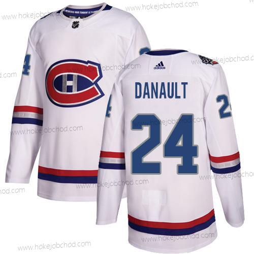 Adidas Muž Montreal Canadiens #24 Phillip Danault Bílý Autentické 1917-2017 100th Klasický Sešitý NHL Dres