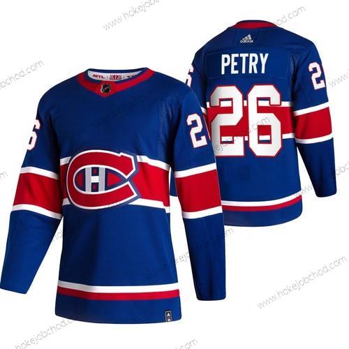 Adidas Muž Montreal Canadiens #26 Jeff Petry Modrý 2020-21 Obrácený Retro Náhradní NHL Dres