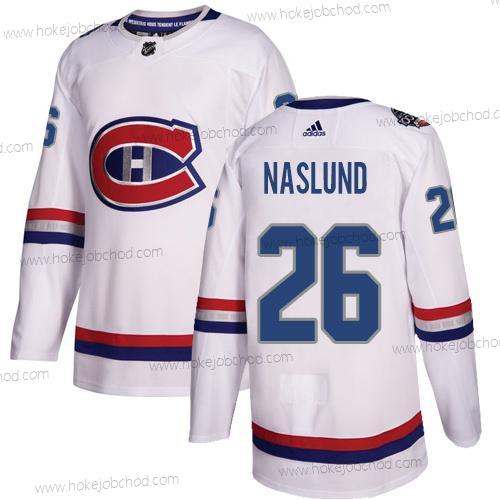 Adidas Muž Montreal Canadiens #26 Mats Naslund Bílý Autentické 1917-2017 100th Klasický Sešitý NHL Dres