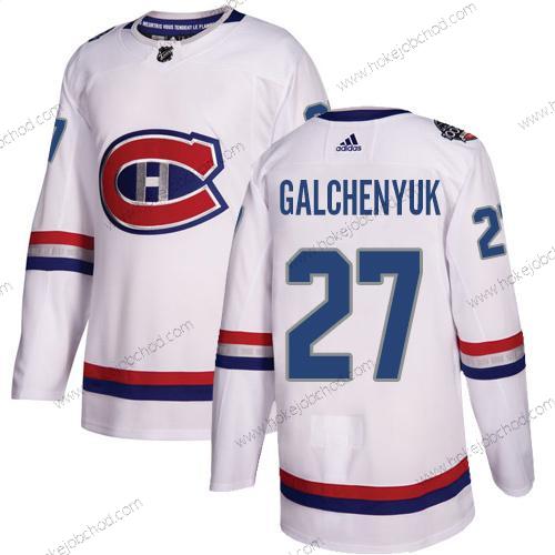 Adidas Muž Montreal Canadiens #27 Alex Galchenyuk Bílý Autentické 1917-2017 100th Klasický Sešitý NHL Dres