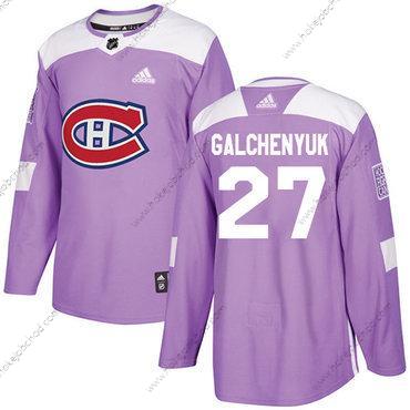 Adidas Muž Montreal Canadiens #27 Alex Galchenyuk Nachový Autentické Bojuje proti rakovině Sešitý NHL Dres