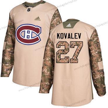 Adidas Muž Montreal Canadiens #27 Alexei Kovalev Camo Autentické 2017 Veterans Day Sešitý NHL Dres