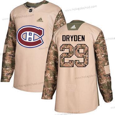 Adidas Muž Montreal Canadiens #29 Ken Dryden Camo Autentické 2017 Veterans Day Sešitý NHL Dres