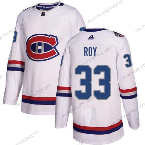 Adidas Muž Montreal Canadiens #33 Patrick Roy Bílý Autentické 1917-2017 100th Klasický Sešitý NHL Dres