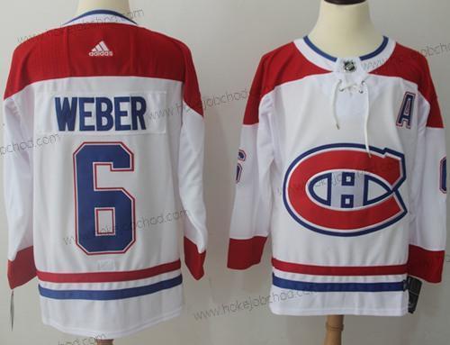 Adidas Muž Montreal Canadiens #6 Shea Weber Bílý Road Autentické Sešitý NHL Dres