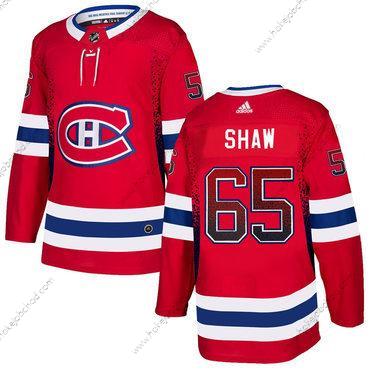 Adidas Muž Montreal Canadiens #65 Andrew Shaw Červené Dres