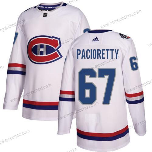 Adidas Muž Montreal Canadiens #67 Max Pacioretty Bílý Autentické 1917-2017 100th Klasický Sešitý NHL Dres