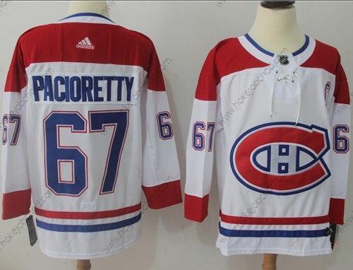 Adidas Muž Montreal Canadiens #67 Max Pacioretty Bílý Road Autentické Sešitý NHL Dres