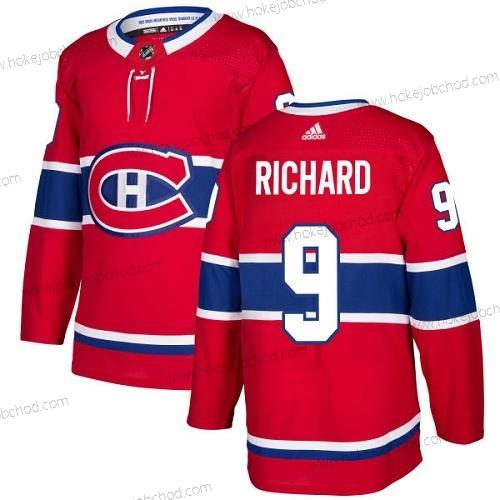 Adidas Muž Montreal Canadiens #9 Maurice Richard Červené Domácí Autentické Sešitý NHL Dres