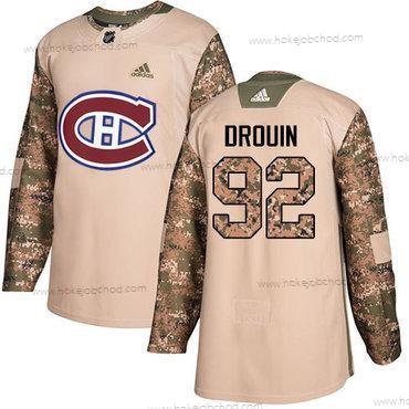 Adidas Muž Montreal Canadiens #92 Jonathan Drouin Camo Autentické 2017 Veterans Day Sešitý NHL Dres