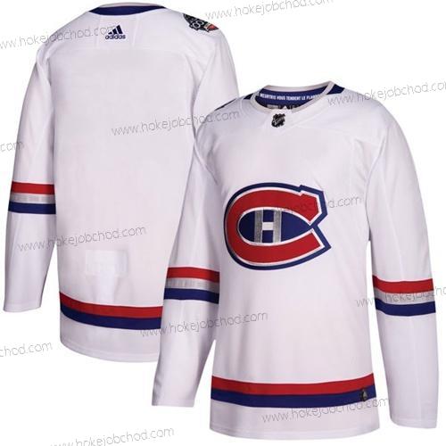 Adidas Muž Montreal Canadiens Prázdný Bílý Autentické 1917-2017 100th Klasický Sešitý NHL Dres