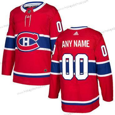 Adidas Muž Montreal Canadiens Přizpůsobené Červené 2017-2018 Hokejový Sešitý NHL Dres