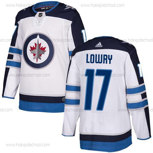 Adidas Muž NHL Winnipeg Jets #17 Adam Lowry Venkovní Bílý Autentické Dres