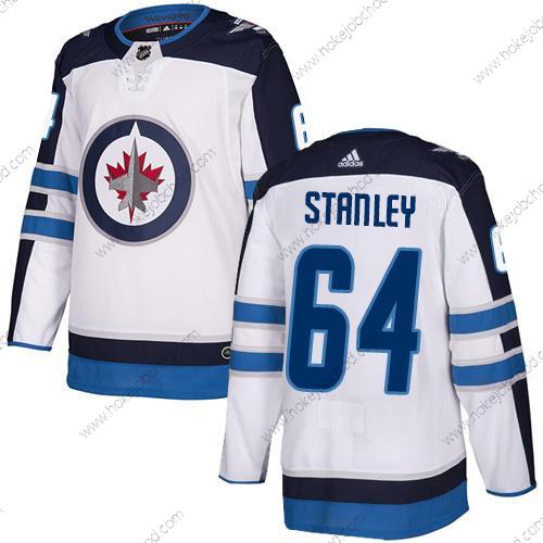 Adidas Muž NHL Winnipeg Jets #64 Logan Stanley Venkovní Bílý Autentické Dres