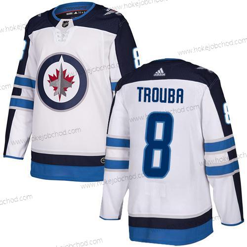 Adidas Muž NHL Winnipeg Jets #8 Jacob Trouba Venkovní Bílý Autentické Dres