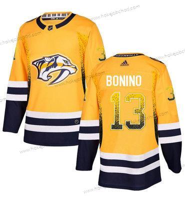 Adidas Muž Nashville Predators #13 Nick Bonino Zlato Dres