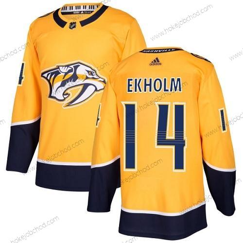 Adidas Muž Nashville Predators #14 Mattias Ekholm Žlutá Domácí Autentické Sešitý NHL Dres